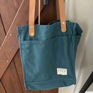 FEED Canvas Tote - Sea Blue